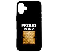 Carcasa para iPhone 16 Plus Proud To Be A Cracker Biscuit - Galleta Divertida para Disfraz de Halloween