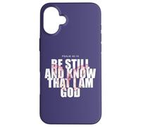 Carcasa para iPhone 16 Plus Psalm 46:10 Be Still & Know - Women Girls Butterfly
