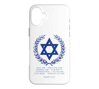 Carcasa para iPhone 16 Plus Psalms 122:6-9 Star of David Israel Bible Verse Hebrew