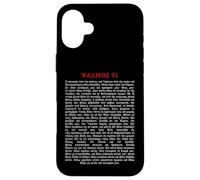 Carcasa para iPhone 16 Plus Psalms 91 Bible Verse Protection Safety Blessing Greek