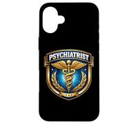 Carcasa para iPhone 16 Plus Psiquiatra Psiquiatría Médico Médico Caduceo Insignia MD