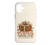 Carcasa para iPhone 16 Plus Pumpkin Book Club Vintage Fall Reader Design Leer Vintage