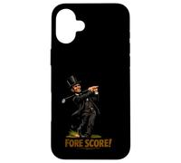 Carcasa para iPhone 16 Plus Puntuación de Fore | Abraham Lincoln Golfer Driver Civil War