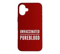 Carcasa para iPhone 16 Plus Pureblood Freedom Choice Sin vacunar Sin Miedo Sin vaxxed