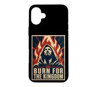 Carcasa para iPhone 16 Plus Quemar por el Reino Renacimiento Cristiano del Fuego