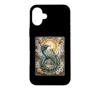 Carcasa para iPhone 16 Plus Quetzalcóatl Dios Azteca Mitología Myan Inca Christian Floral