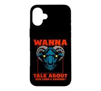 Carcasa para iPhone 16 Plus ¿Quieres Hablar de Nuestro Señor? Satanic Goat Baphomet