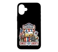 Carcasa para iPhone 16 Plus Quiosco de Limonada Dulce como Liberty