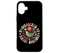 Carcasa para iPhone 16 Plus Radicalizado por Basic Decency Retro Bird Peace Women