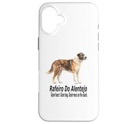 Carcasa para iPhone 16 Plus Rafeiro Do Alentejo Perro Gigante Corazón Gigante Perro Divertido Mascota