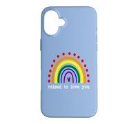 Carcasa para iPhone 16 Plus Raised to Love You 2 Moms Love My Two Mommies Pride Mom LGBT