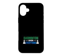 Carcasa para iPhone 16 Plus Rally de la cancha Deportiva de la Raqueta rápida del Jugador de bádminton
