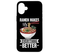 Carcasa para iPhone 16 Plus Ramen Hace Que Todo Sea Mejor Ramen Bowl Foodie japonés