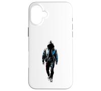 Carcasa para iPhone 16 Plus Rapero Hip Hop Sudadera con Capucha Old School Rap
