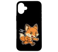 Carcasa para iPhone 16 Plus Rápido Fox Rugby Sprint Dibujos Animados