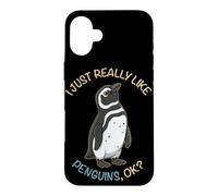 Carcasa para iPhone 16 Plus Realmente me Gustan los pingüinos Ok Animal Pingüino de Magallanes