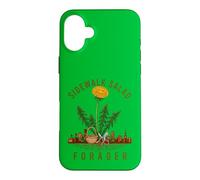 Carcasa para iPhone 16 Plus Recolector de Diente de león de Ensalada Urbana de forraje en la acera
