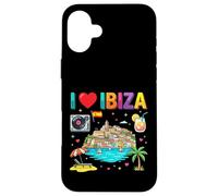 Carcasa para iPhone 16 Plus Recuerdo de Viaje I Love Ibiza