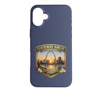 Carcasa para iPhone 16 Plus Recuerdos gráficos novedosos del Parque Nacional Gateway Arch de Alaska