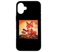 Carcasa para iPhone 16 Plus Red Fox Cooking Grill BBQ Funny Gift Red Fox