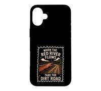 Carcasa para iPhone 16 Plus Red River Flows Take The Dirt Road Humor Adulto