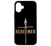 Carcasa para iPhone 16 Plus Redimido Cruz Uñas Fe en Dios Jesús Christian Vintage