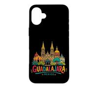 Carcasa para iPhone 16 Plus Regalo de Recuerdo de Viaje de Guadalajara México Dibujado a Mano