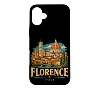 Carcasa para iPhone 16 Plus Regalo de Recuerdo de Viaje Vintage de Florencia, Italia