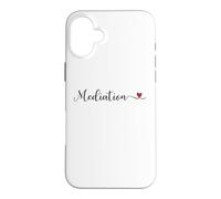 Carcasa para iPhone 16 Plus Regalo tipográfico manuscrito Lindo mediación