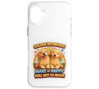 Carcasa para iPhone 16 Plus Regalos de Perro de Dibujos Animados Golden Retrievers Cute Retriever Dogs