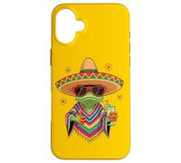Carcasa para iPhone 16 Plus Relax - Gringo - Un Divertido Lagarto en un Poncho y un Sombrero