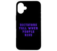 Carcasa para iPhone 16 Plus Resiste al fascismo Protesta antirrepublicana Izquierda Liberal