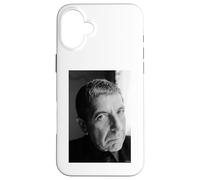Carcasa para iPhone 16 Plus Retrato de Leonard Cohen Hallelujah Songwriter por AJ Barratt