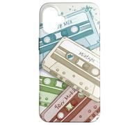 Carcasa para iPhone 16 Plus Retro Acuarela Cassettes Analog Tape Old School Mixtape