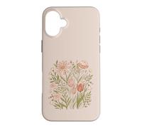 Carcasa para iPhone 16 Plus Retro Animal Print Wildflower Flowers Boho Floral Aesthetic