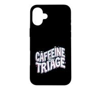 Carcasa para iPhone 16 Plus Retro ER Nurse Caffeine & Triage Medical