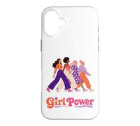 Carcasa para iPhone 16 Plus Retro Girl Power Pink Diverse Women Inclusion Groovy 70s