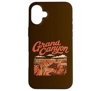 Carcasa para iPhone 16 Plus Retro Grand Canyon National Park Vintage Style 80s