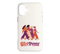 Carcasa para iPhone 16 Plus Retro Groovy Girl Power Feminista Hermandades de Mujeres