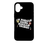 Carcasa para iPhone 16 Plus Retro Groovy Im Morgan Haciendo Morgan Cosas Divertidas Día de la Madre