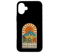 Carcasa para iPhone 16 Plus Retro Psychedelic Antigua Guatemala Travel Poster