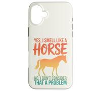 Carcasa para iPhone 16 Plus Retro Sí Huelo como Un Caballo Humor Ecuestre