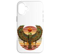 Carcasa para iPhone 16 Plus Retro Vintage Horus Antiguo Falcon Egipcio Jeroglífico