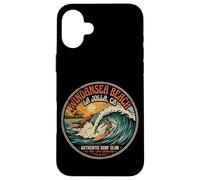 Carcasa para iPhone 16 Plus Retro Windansea Beach La Jolla CA Surfer Wave Legend