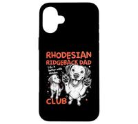 Carcasa para iPhone 16 Plus Rhodesian Ridgeback Dad Club Dog Dad Men Día del Padre