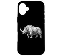 Carcasa para iPhone 16 Plus Rinoceronte lanudo Edad de Hielo Megafauna Animal Prehistórico
