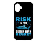 Carcasa para iPhone 16 Plus Risk Is Far Better Than Regret Scuba Dive Diver Diving