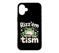 Carcasa para iPhone 16 Plus Rizz Em' with The Tism Awesome Autism Aware Charming Teas