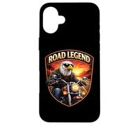 Carcasa para iPhone 16 Plus Road Legend Classic Moto American Patriotic Eagle Biker