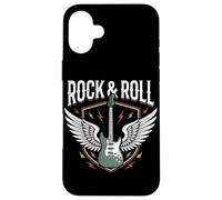 Carcasa para iPhone 16 Plus Rock and Roll Guitarra Eléctrica Vintage Heavy Metal Fans Punk